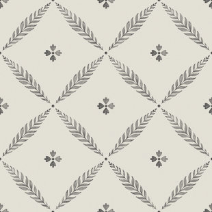 GALERIE WALLCOVERINGS Blomstermala Leaf Trellis 33' L x 21" W Wallpaper Roll