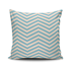 ASIR GROUP INC Chevron Cotton Blend Indoor/Outdoor Throw Pillow
