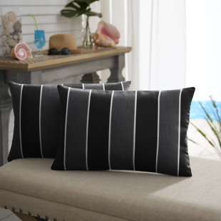 MOZAIC COMPANY Willow Striped Indoor/Outdoor Reversible (Set of 2)