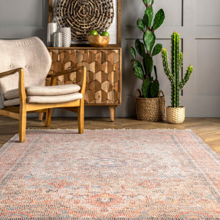 BUNGALOW ROSE Vallarie Handmade Hand Hooked Pink Rug