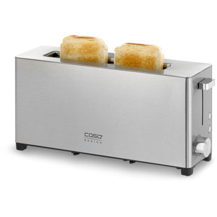 CASODESIGN Caso Design Two Slice Wide Slot Toaster, Stainless Steel