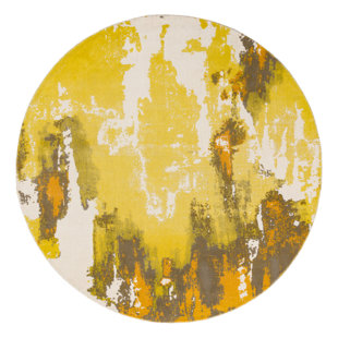 WILLISTON FORGE Anwen Handwoven Wool Yellow Rug