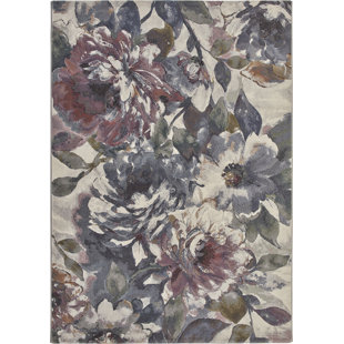 MERCER41 Flachgewebe-Teppich Ebeling in Blau/Beige