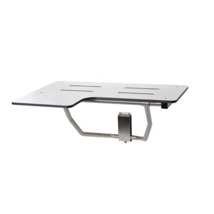 SEACHROME Reversible Folding Wall Mount Shower Transfer Seat