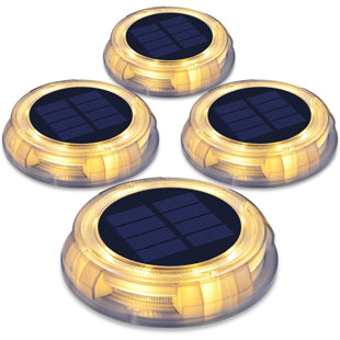 ELEDING Low Voltage Solar Powered Integrated LED Pack (Set of 4)