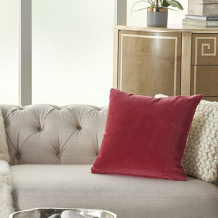 DARYA HOME Velvet Reversible Throw Pillow