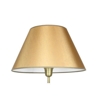 CANORA GREY Candor 24cm H Silk Empire Lamp Shade ( Uno ) in Gold