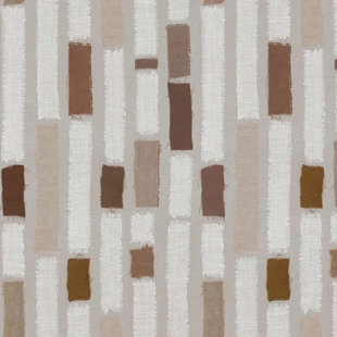 FLEUR DE SOLEIL Felder Square Striped Cotton Tablecloth