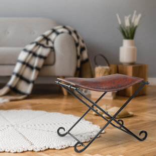 WILLISTON FORGE Verville Iron Accent Stool