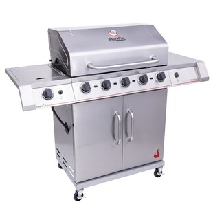 Charbroil Performance Series Infrared 5-Burner Propane Gas Grill Cabinet, Stainless Steel