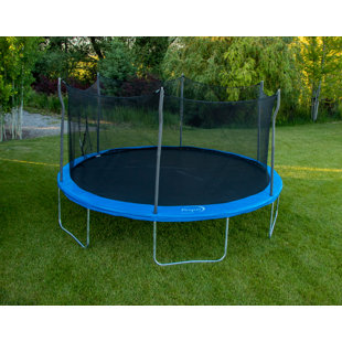PROPEL TRAMPOLINES Kinetic 15' Round Backyard Trampoline with Safety Enclosure