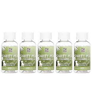 HG GLOBAL Sweet Pea Jasmine Fragranced Warming Oils (Set of 5)