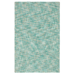 COMPANYC Tweedy Tufted Wool Light green/Brown/White Area Rug