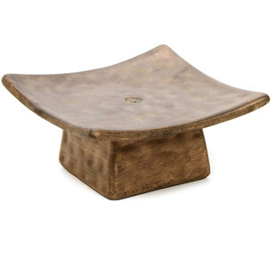 HG GLOBAL 3'' H Concrete / Cement Tabletop Dish
