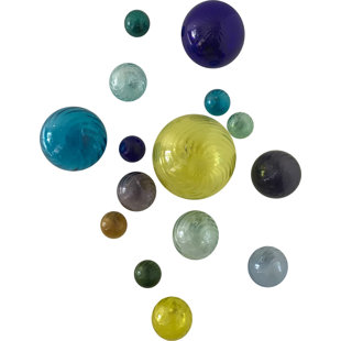 WORLDLY GOODS TOO Handmade Glass Abstract Wall Decor