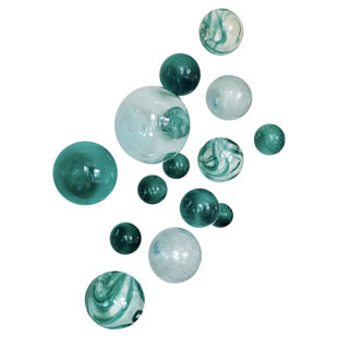 WORLDLY GOODS TOO Handmade Glass Abstract Wall Decor