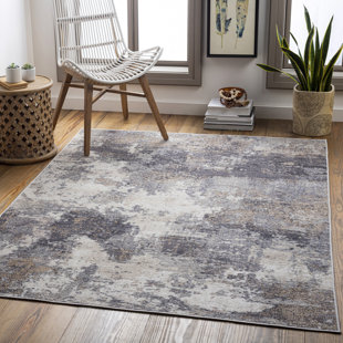 WILLISTON FORGE Notre Dame Abstract Medium Gray Indoor / Outdoor Area Rug