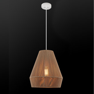 GLOBE ELECTRIC COMPANY Grant 1 - Light Orange Single Pendant