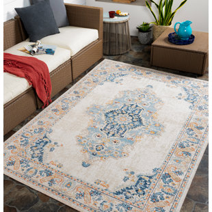 LANGLEY STREET® Enciso Oriental Indoor / Outdoor Rug
