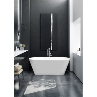 VICTORIA + ALBERT Vetralla 58.75" L x 29.13" W Freestanding Soaking Volcanic Limestone Bathtub