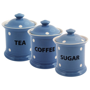 FAIRMONT AND MAIN LTD Kitchen Spot Porcelain China Jar - Set of 3