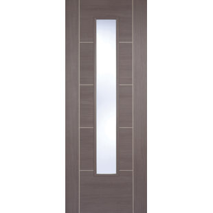 LPD DOORS Vancouver Glazed Laminate Medium Grey Internal Door