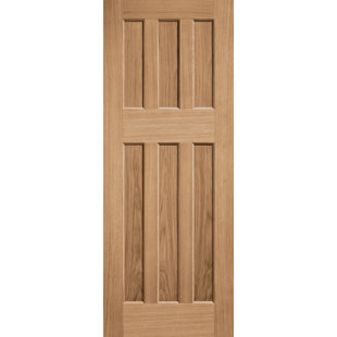 LPD DOORS DX 60s Style Unfinished Oak Internal Door