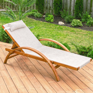 LEISURE SEASON Herndon Outdoor Chaise Lounge