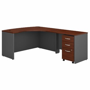 BUSH BUSINESS FURNITURE Series C L Shaped Desk with Mobile File Cabinet