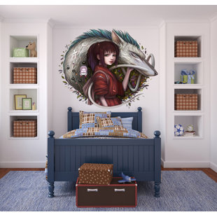STICKALZ Anime Girl Rat Wall Decal