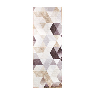 MY MAGIC CARPET Lattice Geometric Neutral Geometric Flatweave Ivory Area Rug