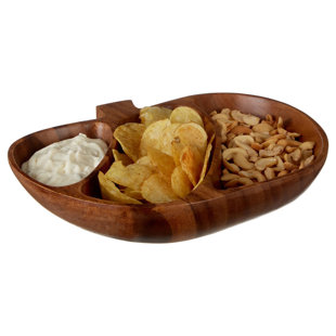 Alpen Home Flaherty Wood Divided Serving Dish