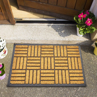 ENVELOR HOME Non-Slip Striped Outdoor Doormat