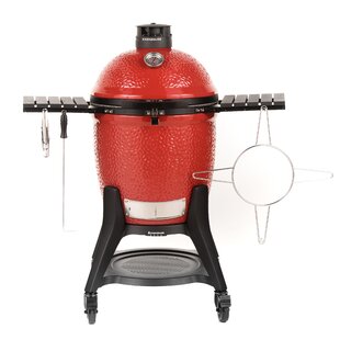 Kamado Joe Classic Joe III 18-inch Charcoal Grill in Red