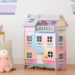 TEAMSON KIDS Dreamland Olivia's Little World Sunroom Wooden Dollhouse for 3.5" Dolls