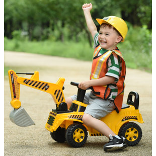 WONDERLANES Ride-on Lil Construction Backhoe