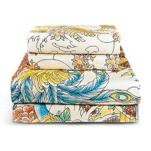 SIN IN LINEN Geisha Garden 100% Cotton Sheet Set