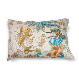 SIN IN LINEN Geisha Garden Sateen Pillowcase (Set of 2)