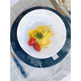 MADISON BAY TRADING COMPANY Living 24 Piece Melamine Dinnerware Set - Service for 6