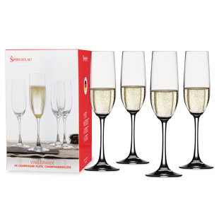 QUENCH Spiegelau Vino Grande 6.3 oz. Lead Free Crystal Flute (Set of 4)