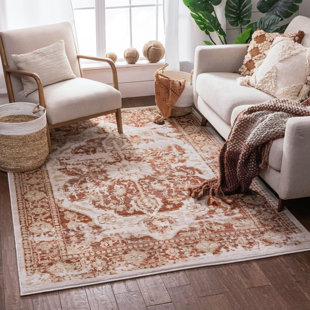 FERNLEAF Musetta Moroccan Machine Woven Copper Area Rug