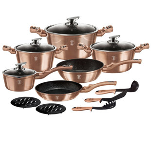 BERLINGER HAUS 15 - Piece Non-Stick Aluminum Cookware Set
