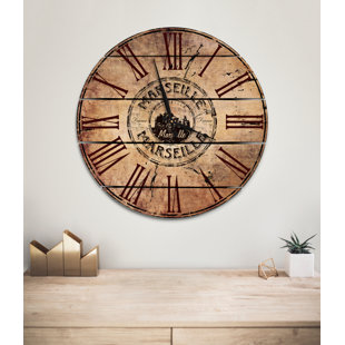 GIZAUN ART Wood Wall Clock