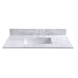 WESTINGHOUSEHOUSEBLANKET 43" Single Bathroom Vanity Top in White with Sink