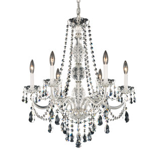 SCHONBEK Arlington 6 - Light Glass Classic / Traditional Chandelier