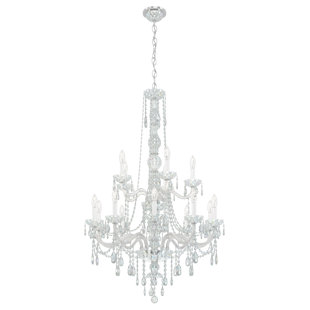 SCHONBEK Arlington 15 - Light Glass Classic / Traditional Chandelier