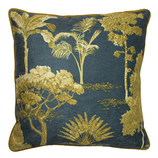 PAOLETTI Floral Square Throw Pillow Cover