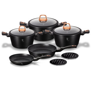 BERLINGER HAUS 10 - Piece Non-Stick Aluminum Cookware Set