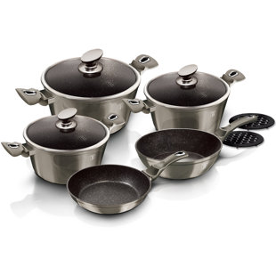 BERLINGER HAUS 10 - Piece Non-Stick Aluminum Cookware Set