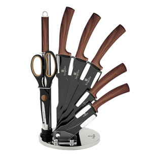 Berlinger Haus 8 Piece Stainless Steel Knife Block Set